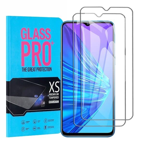 [2 Pack] Realme 5 Tempered Glass LCD Screen Protector Film Guard (Clear)