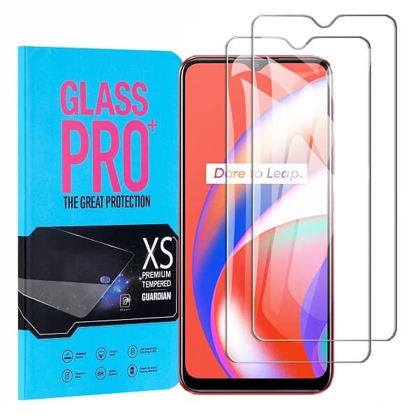 [2 Pack] Realme C12 Tempered Glass LCD Screen Protector Film Guard (Clear)