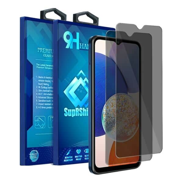 [2 Pack] Samsung Galaxy A14 5G SupRShield Anti Spy Privacy Tempered Glass LCD Screen Protector Film Guard