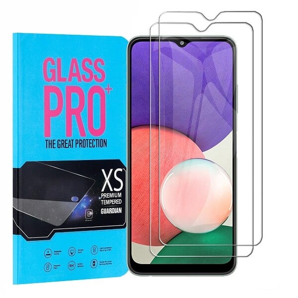 [2 Pack] For Samsung Galaxy A22 5G | A22 4G Tempered Glass Screen Protector Film Guard (Clear)