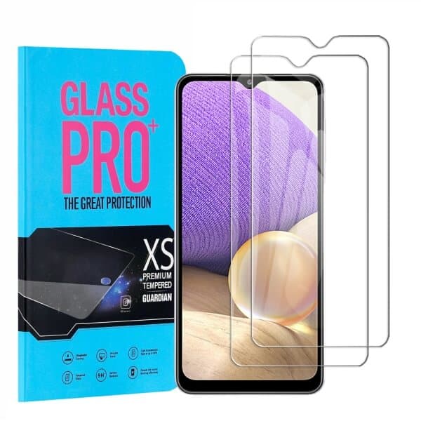 [2 Pack] Samsung Galaxy A32 5G Full Coverage Tempered Glass Screen Protector Film Guard (Clear)
