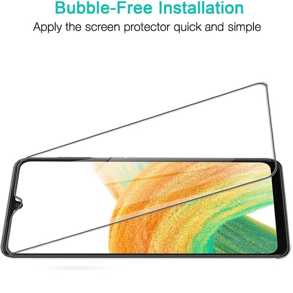 [2 Pack] Samsung Galaxy A33 5G Tempered Glass LCD Screen Protector Film Guard (Clear)