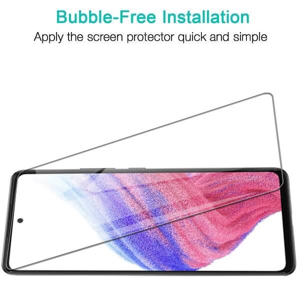 [2 Pack] Samsung Galaxy A53 5G Tempered Glass LCD Screen Protector Film Guard (Clear)
