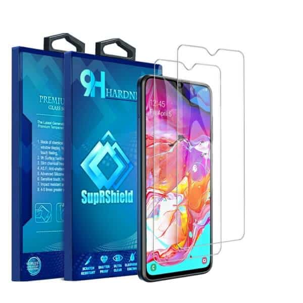 [2 Pack ] Samsung Galaxy A70 Tempered Glass LCD Screen Protector Film Guard
