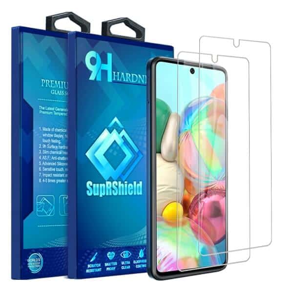 [2 Pack ] Samsung Galaxy A71 Tempered Glass LCD Screen Protector Film Guard