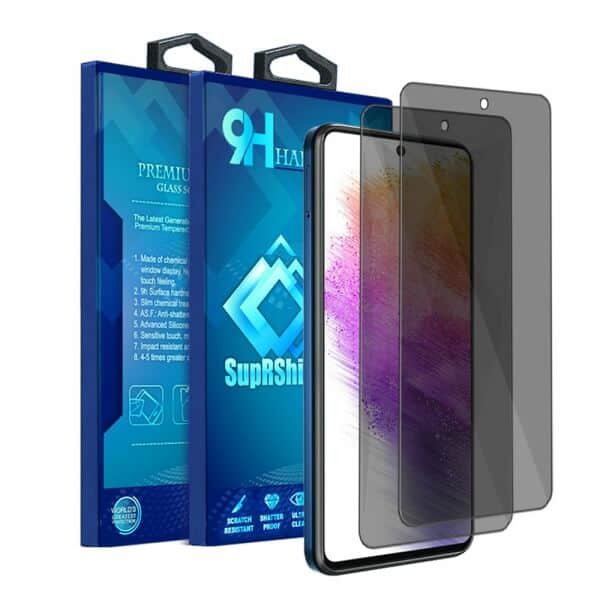 [2 Pack] Samsung Galaxy A73 5G SupRShield Anti Spy Privacy Tempered Glass LCD Screen Protector Film Guard