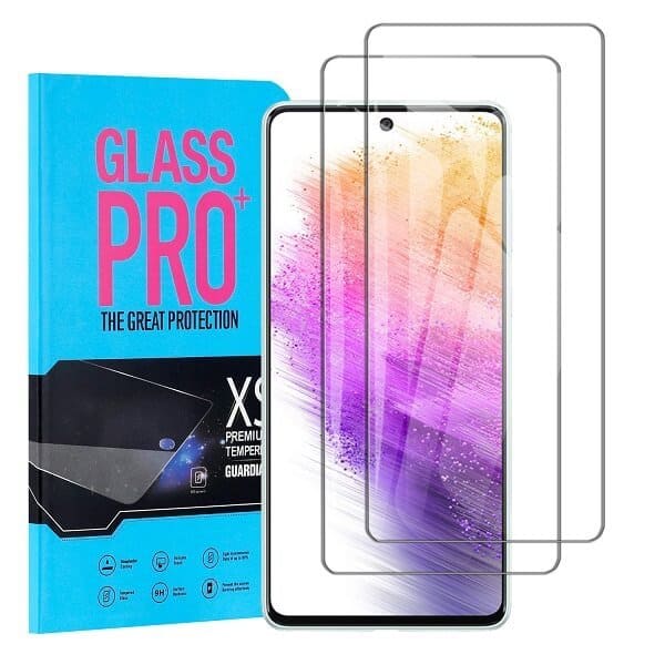 [2 Pack] Samsung Galaxy A73 5G Tempered Glass LCD Screen Protector Film Guard (Clear)