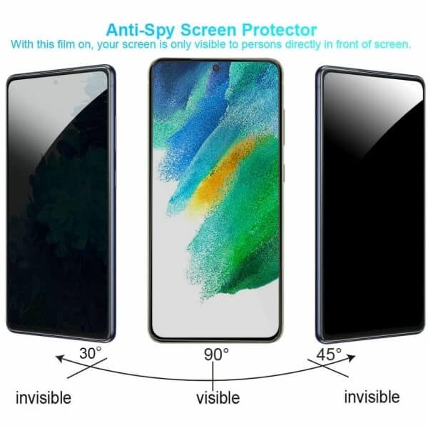 [2 Pack] Samsung Galaxy S21 FE SupRShield Anti Spy Privacy Tempered Glass LCD Screen Protector Film Guard