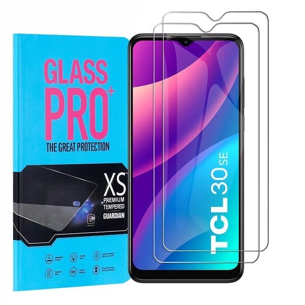 [2 Pack] TCL 30 SE Clear Full Cover Tempered Glass LCD Screen Protector Film Guard (Clear)