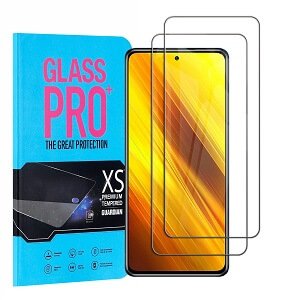 [ 2 Pack ] Xiaomi Poco X3 NFC Screen Protector Anti Scratch Tempered Glass Film Guard