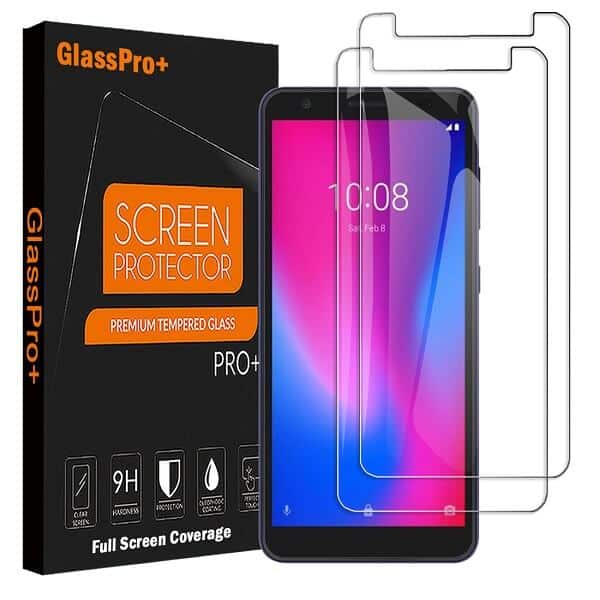 [2 Pack ] ZTE Blade A3 2020 Tempered Glass Screen Protector Anti Scratch Guard (Clear)