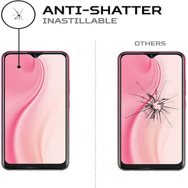[2 Pack] vivo Y3s Full Coverage Tempered Glass Screen Protector Film Guard (Clear)