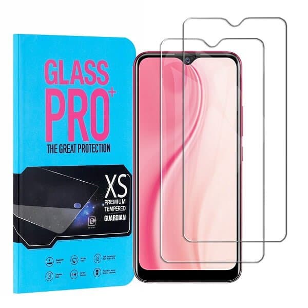 [2 Pack] vivo Y3s Full Coverage Tempered Glass Screen Protector Film Guard (Clear)