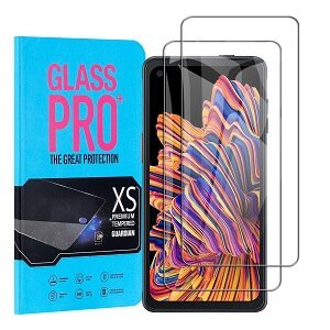 [ 2 Pack ] Samsung Galaxy Xcover Pro Screen Protector Tempered Glass Film Guard - Case Friendly