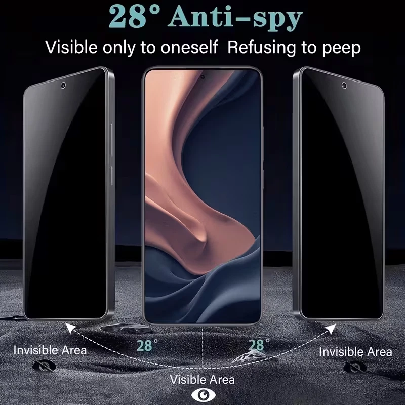 [2 Pack] For Oppo Optus X Total 2 SupRShield Anti Spy Privacy Tempered Glass LCD Screen Protector Film Guard