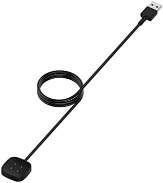 For Fitbit Versa 4/Versa 3/Sense 2/Sense Smartwatch Charger USB Charging Cable Dock Stand Cord