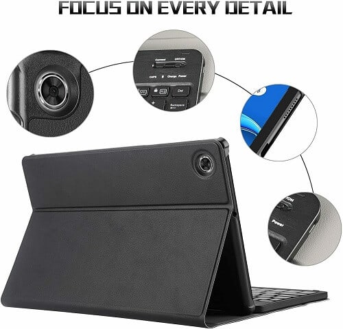 For Lenovo Tab M11 Wireless Bluetooth Keyboard Case, Folio Leather Smart Cover