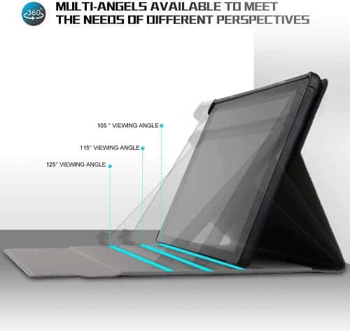 Lenovo Tab M10 FHD Plus TB-X606 10.3 inch Wireless Bluetooth Keyboard Case, Folio Leather Smart Cover