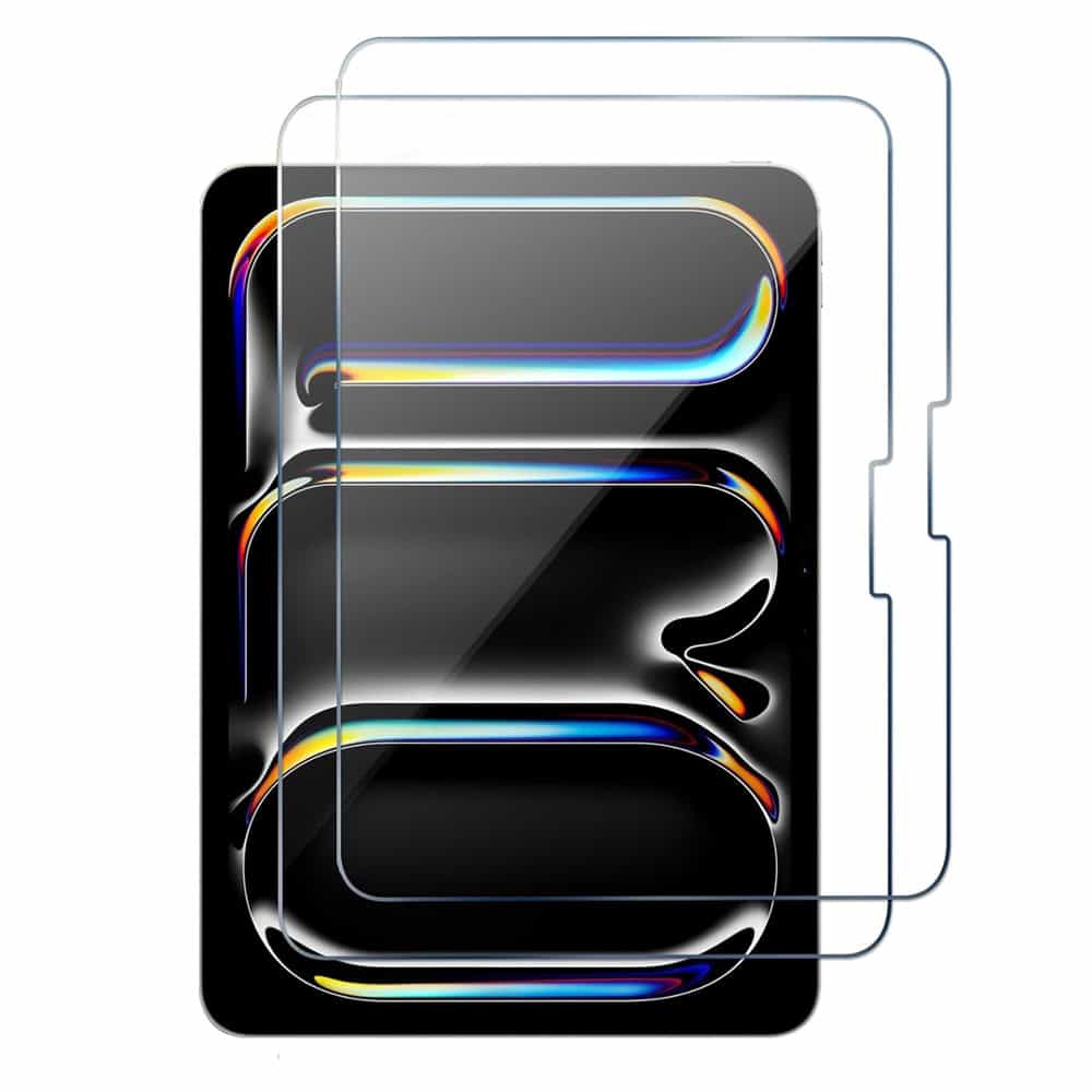 (2 Pack) For iPad Pro 11 inch 2024 Tempered Glass Screen Protector