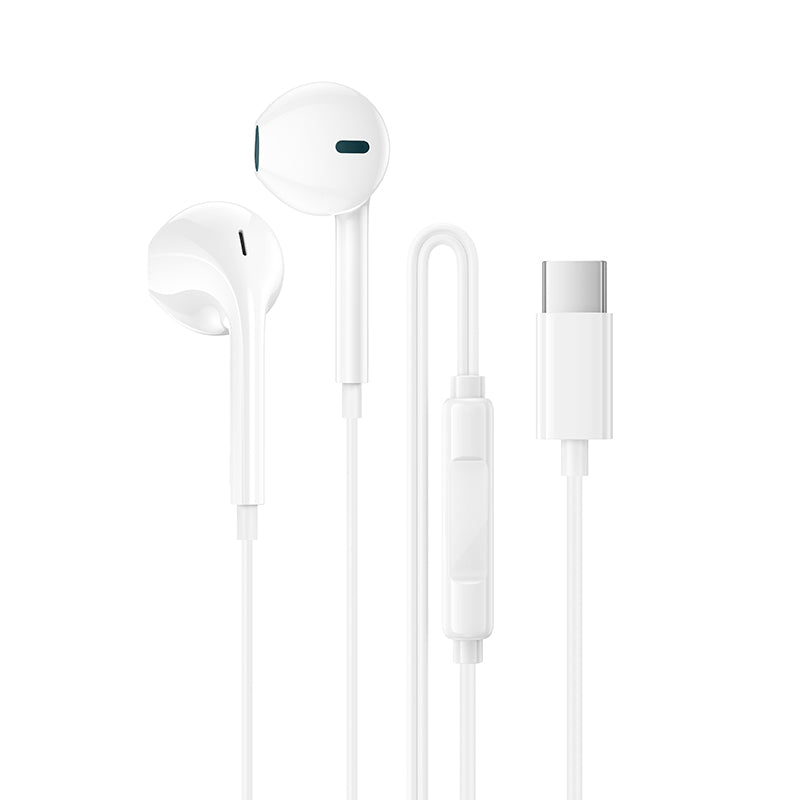 BOROFONE BM100 USB Type C Wire Controlled Digital Earphones Headphone With Microphone Supports Calls Audio Plug Wired Headset