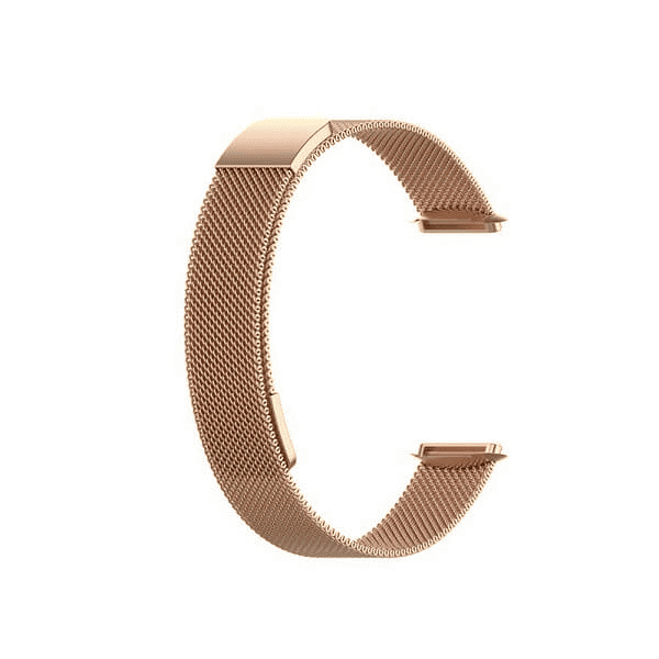 For Fitbit Luxe Stainless Steel Milanese Wristband Loop Strap