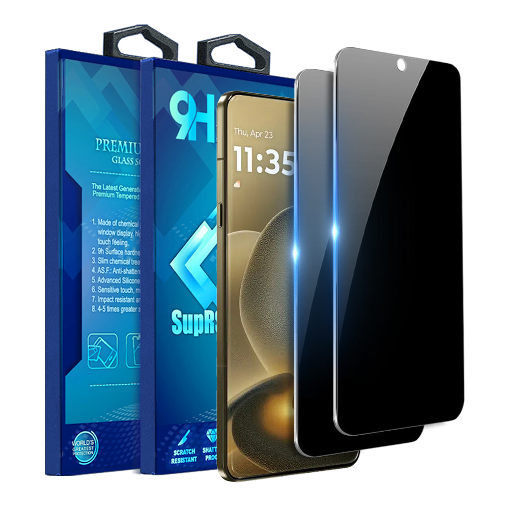 [2 Pack] For Motorola Moto Signature 5G SupRShield Anti Spy Privacy Tempered Glass LCD Screen Protector Film Guard