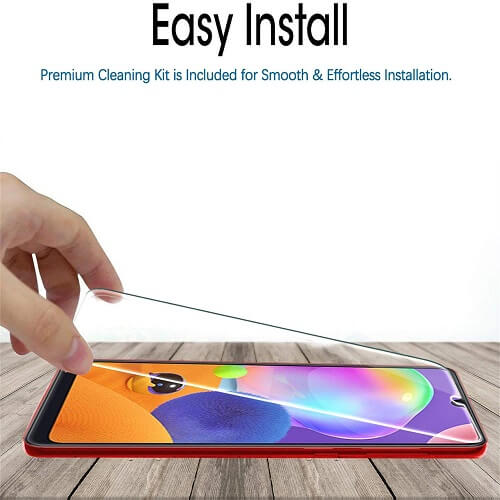 [2 Pack] Samsung Galaxy A31 Full Cover Coverage Tempered Glass LCD Screen Protector Film Guard
