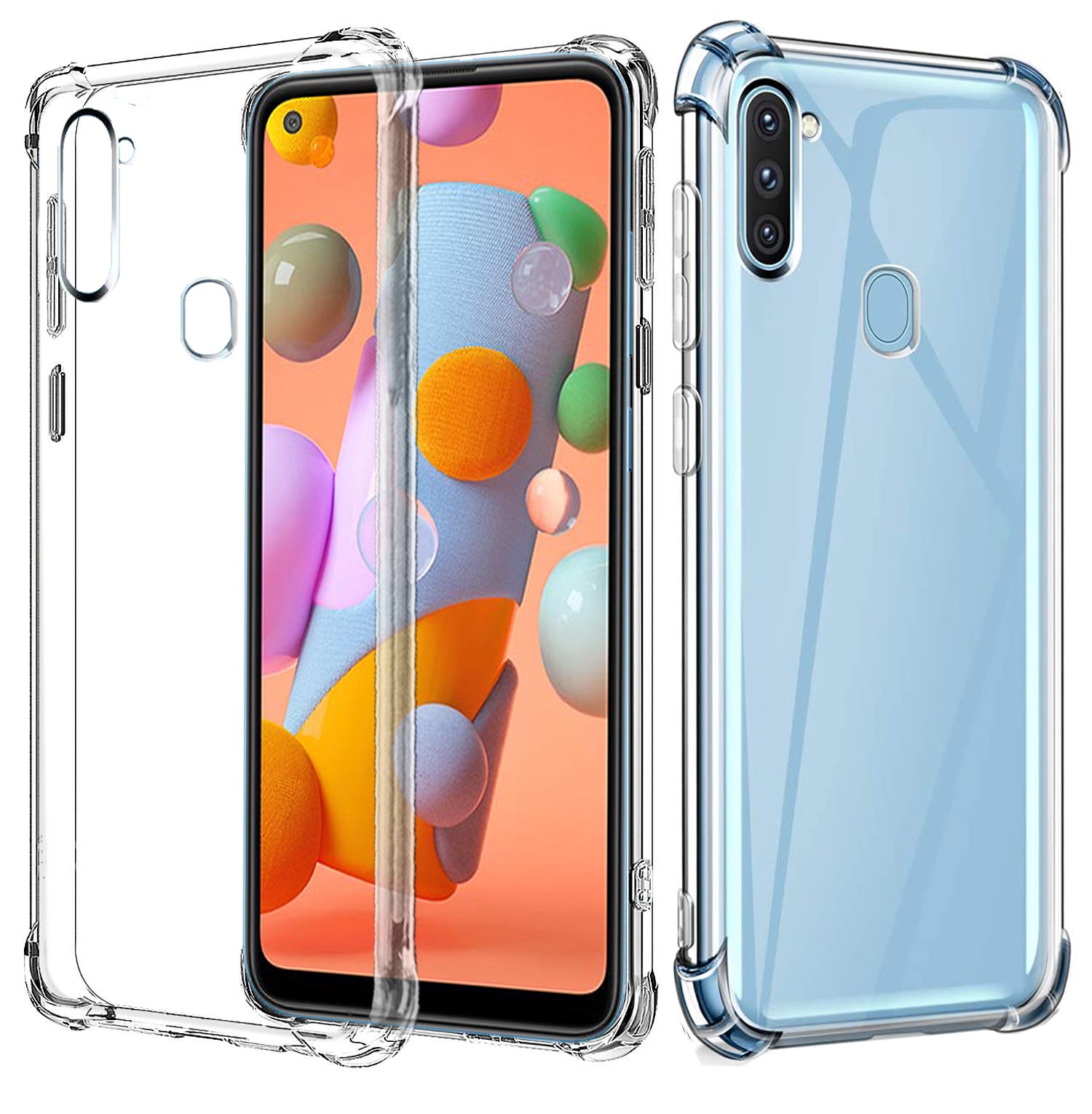 For Samsung Galaxy A11 SupRShield Clear Case Shockproof Tough Transparent Anti knock  Heavy Duty Cover