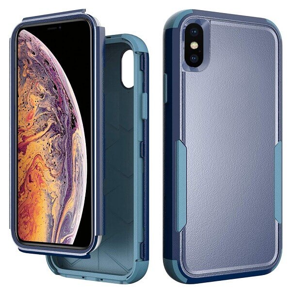 For Apple iPhone X / XS / XS Max / XR 3in1 Case Drop Resistant Defender Tradies Hybrid Armor Heavy Duty Rugged Shockproof Tough Cover