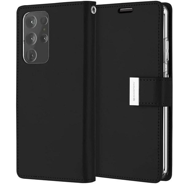 Goospery Samsung Galaxy S21 | S21 FE | S21+ /S21 Plus | S21 Ultra Rich Diary Wallet Flip Case Leather Card Slots Magnetic Cover