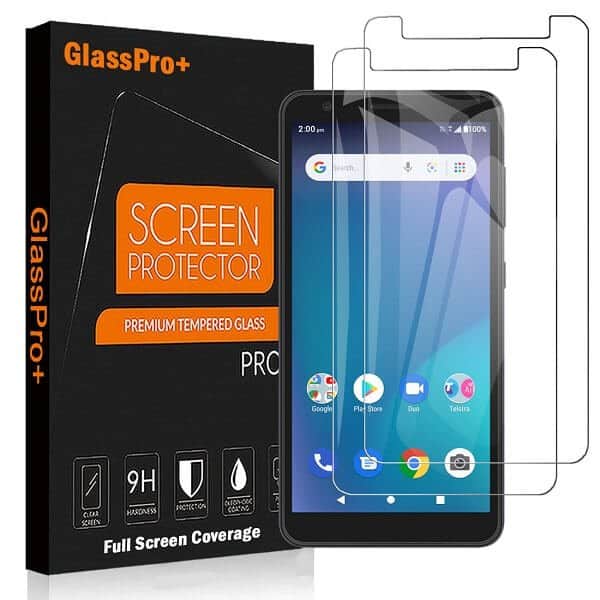 [2 Pack ] Telstra Essential Smart 3 Screen Protector Tempered Glass Screen Protector Guard