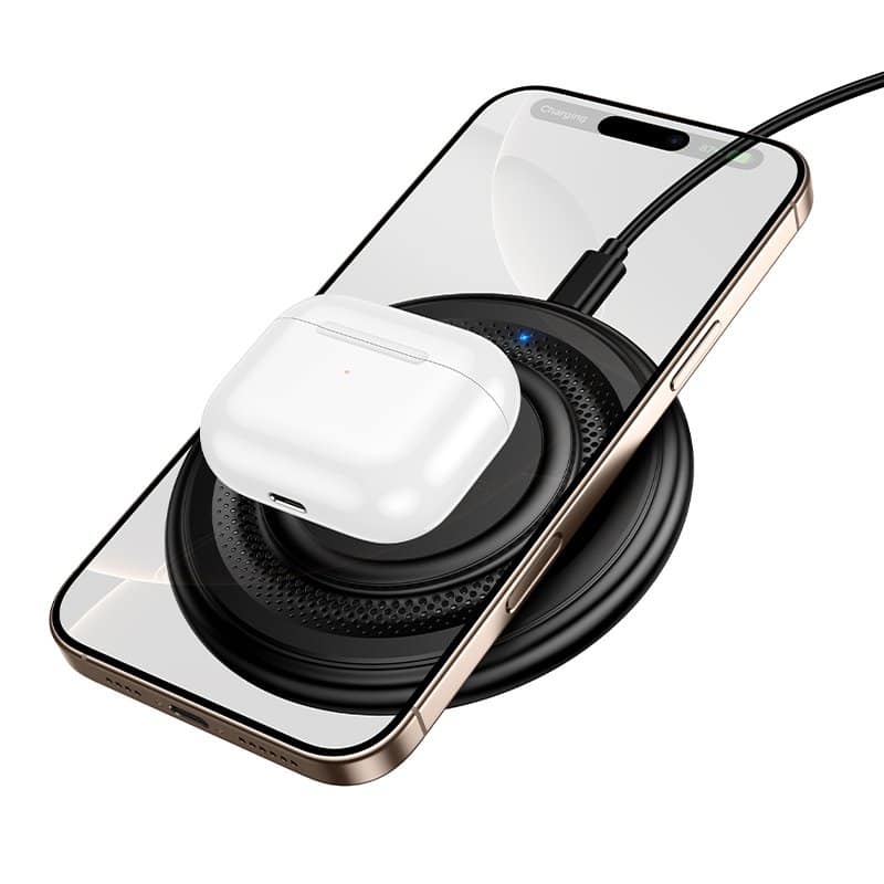 Borofone BQ40 Crown Desktop 15W Wireless Fast Charging Quick Charger For iPhone/Samsung/Google/Xiaomi/Universal