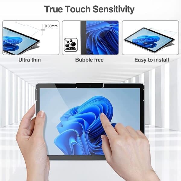 [2 Pack] Microsoft Surface Go 3/2/1 2021/2020/2018 Tempered Glass Screen Protector Film Guard