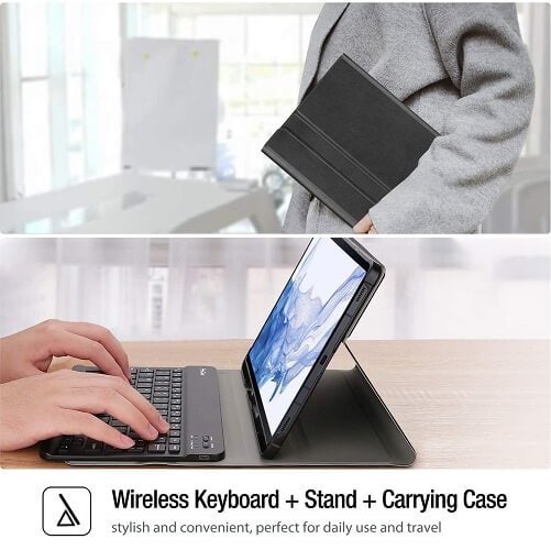 For Samsung Galaxy Tab S10 Ultra /S9 Ultra/S8 Ultra 14.6 inch SM-X910 X916B/SM-X900 X906 With Pencil Holder Detachable Wireless Bluetooth Keyboard Case Protective Cover