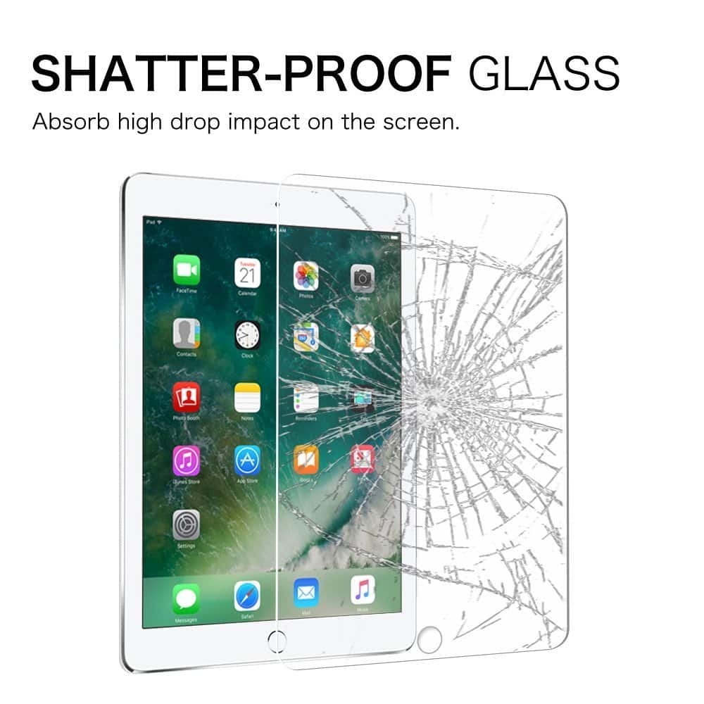 (2 Pack) For Apple iPad 6th /5th Gen Generation /Air 1 /Air 2 / Pro 9.7 inch Tempered Glass Screen Protector Guard