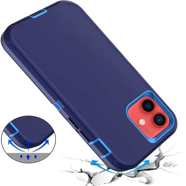 For Apple iPhone 12/12 Pro/ 12 Pro Max /12 Mini 3in1 Case Drop Resistant Defender Tradies Hybrid Armor Heavy Duty Rugged Shockproof Tough Cover