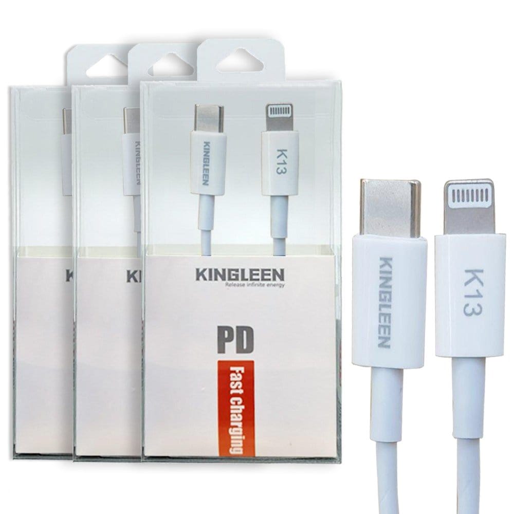 3 Pack KINGLEEN 1M PD To Lightning Cable For Apple Devices