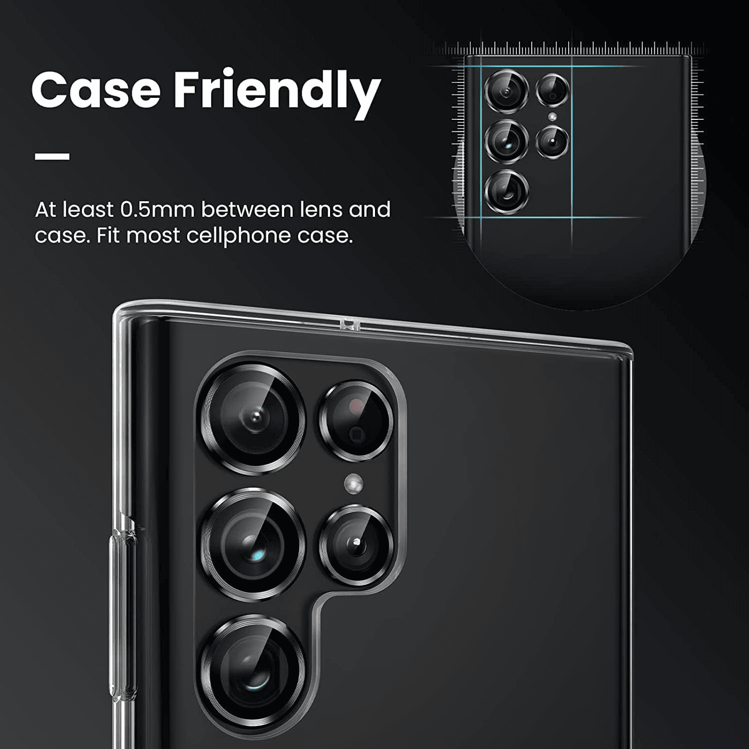 For Samsung Galaxy S23 FE Metal Individual Ring Protector Cover For Camera Lens