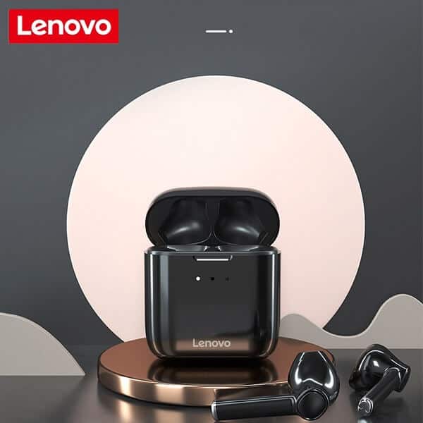 Lenovo QT83 TWS Wireless Earphones Bluetooth 5.0 Headset Touch Control Dual Stereo Bass Earbuds Sports Headphones (Black)
