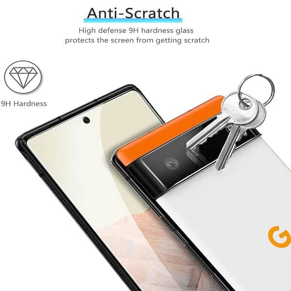 [ 3 Pack ] Google Pixel 6 Camera Lens Protector Anti Scratch Tempered Glass Film Guard