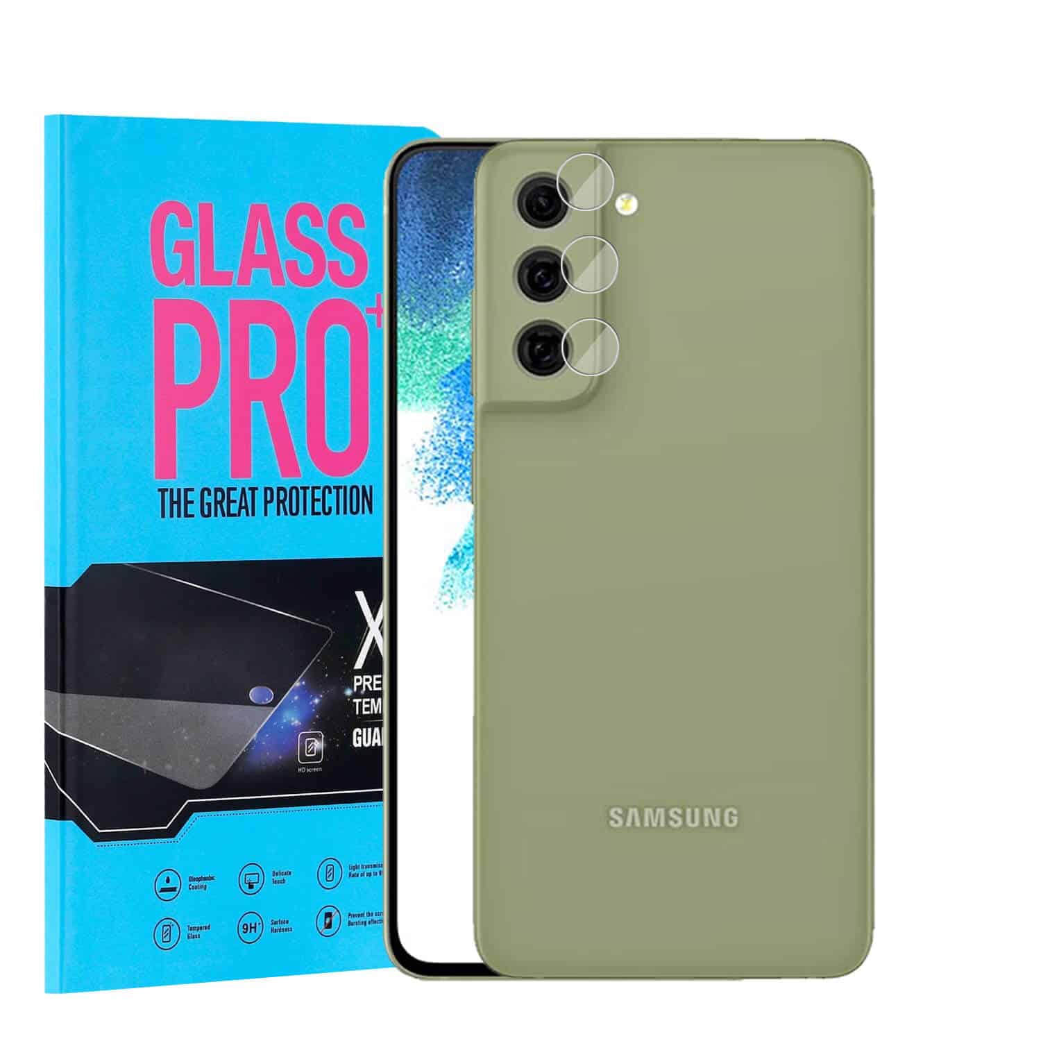 [ 3 Pack ] Samsung Galaxy S21 FE Camera Lens Screen Protector Anti Scratch Tempered Glass Film Guard