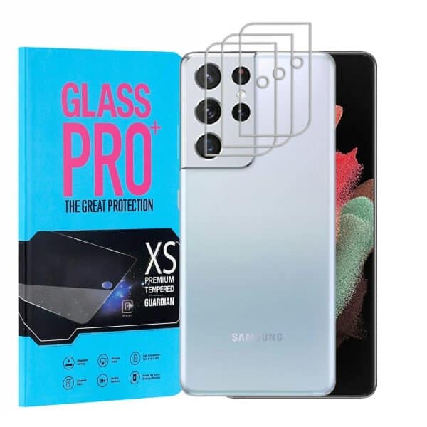 [ 3 Pack ] Samsung Galaxy S21 Ultra Camera Lens Screen Protector Anti Scratch Tempered Glass Film Guard