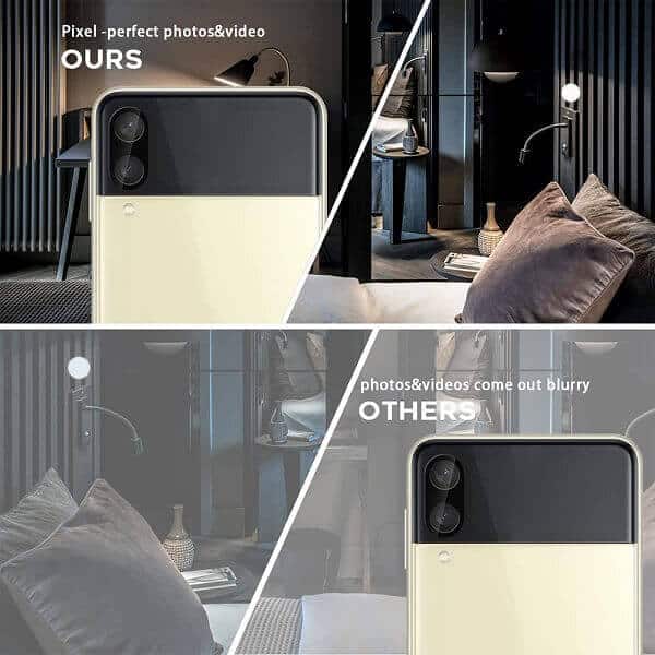 [3 Pack] Samsung Galaxy Z Flip 4 5G Camera Lens Tempered Glass LCD Screen Protector Film Guard