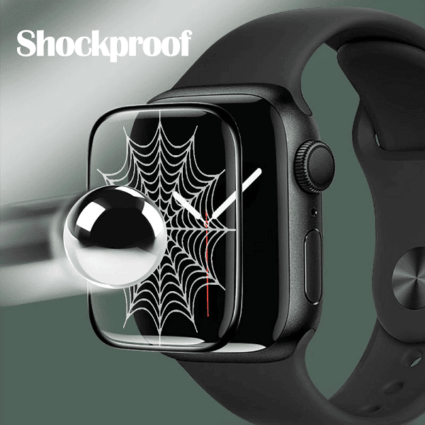 (3 Pcs) For Apple Watch Series 7 41mm 45mm Full Coverage Tempered Glass Screen Protector