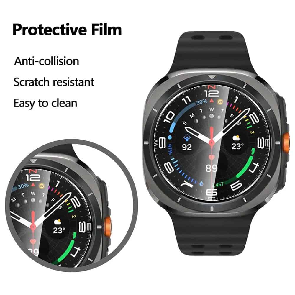 (3 Pcs) For Samsung Galaxy Watch Ultra 47mm Screen Protector Tempered Glass Guard