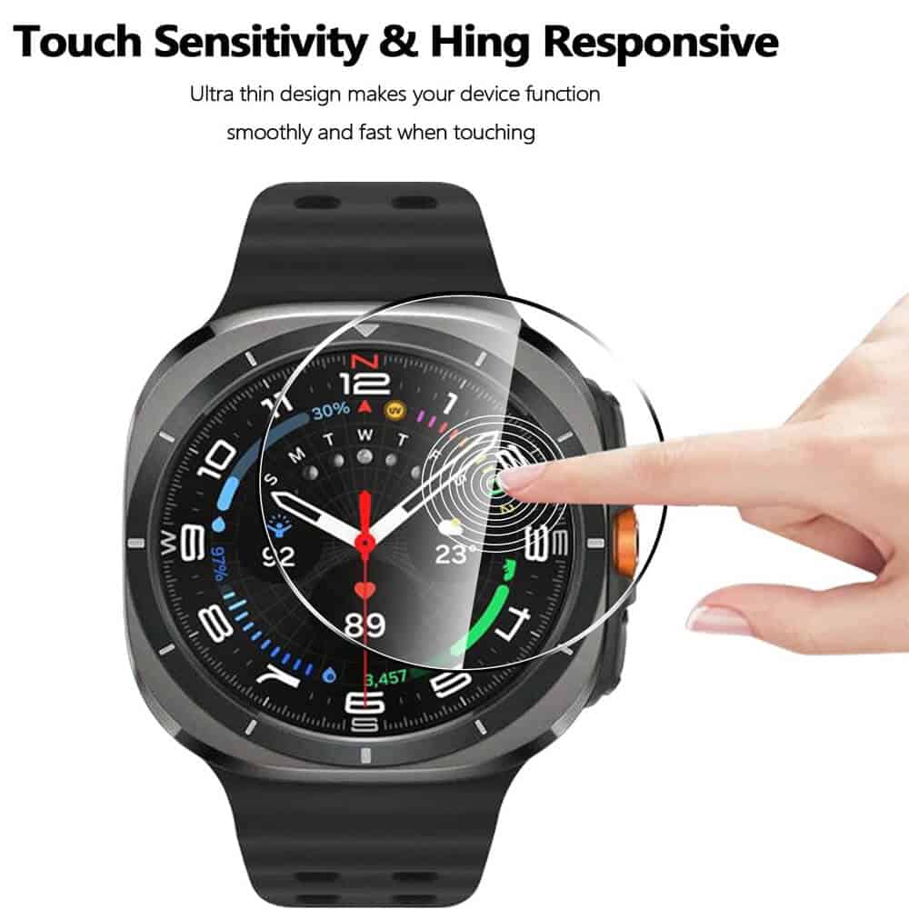 (3 Pcs) For Samsung Galaxy Watch Ultra 47mm Screen Protector Tempered Glass Guard