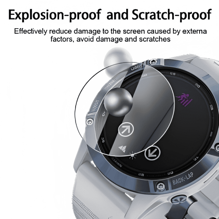 (3 Pcs) Garmin Fenix 6S Pro /6S Screen Protector Full Coverage Tempered Glass Guard