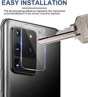 [3 Pack] Samsung Galaxy S20 Ultra Camera Lens Tempered Glass Screen Protector Film Guard