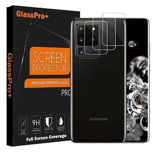 [3 Pack] Samsung Galaxy S20 Ultra Camera Lens Tempered Glass Screen Protector Film Guard