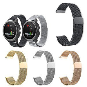 Garmin Vivoactive 3 Replacement Wristband Milanese Stainless Steel Watch Band Bracelet Kit